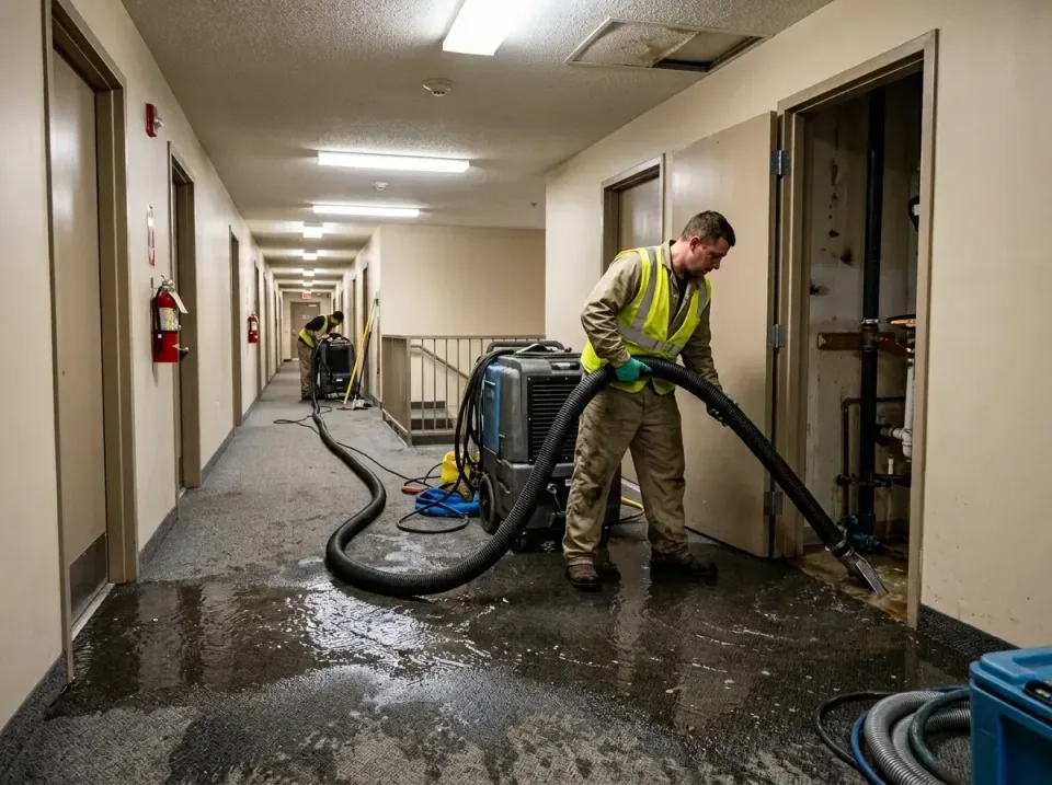 multi-unit-apartment-hallway-f-005 — frequently asked questions, Emergency Burst Pipe Water Extraction & Removal in Ravenswo…